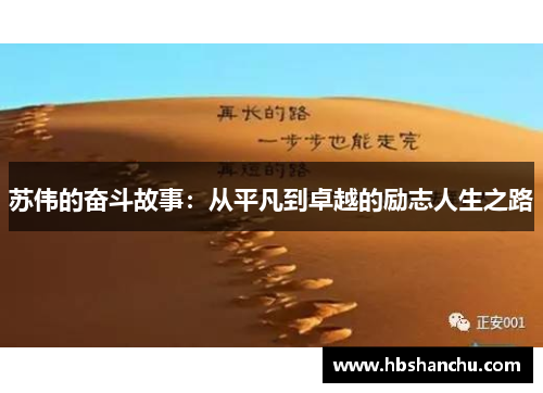 苏伟的奋斗故事：从平凡到卓越的励志人生之路